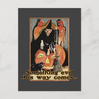 Etwas Böses Auf diese Weise kommt Halloween-T-Shir Postkarte