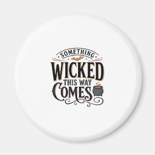 Etwas Böses Vintage Halloween-Shirt-Design_1 Magnet