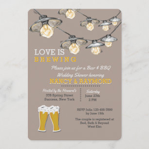 Etwas braut die 2 Polterabend-Einladung Einladung