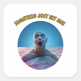Etwas, das mich nur bittet! quadratischer aufkleber