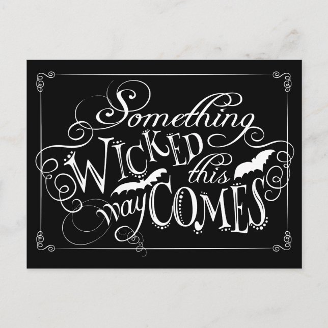 Etwas, das so geknackt ist, kommt auf eine wunders postkarte (Vorderseite)