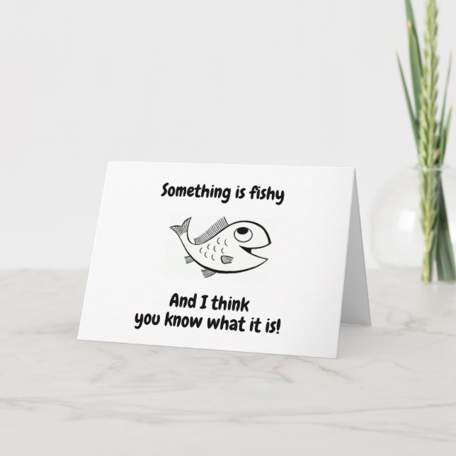 ETWAS FISCHE? SIE SEHEN SO "JUNGE" KARTE AUS (Vorderseite)