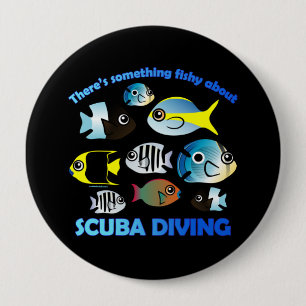 Etwas Fischen über Scuba Button
