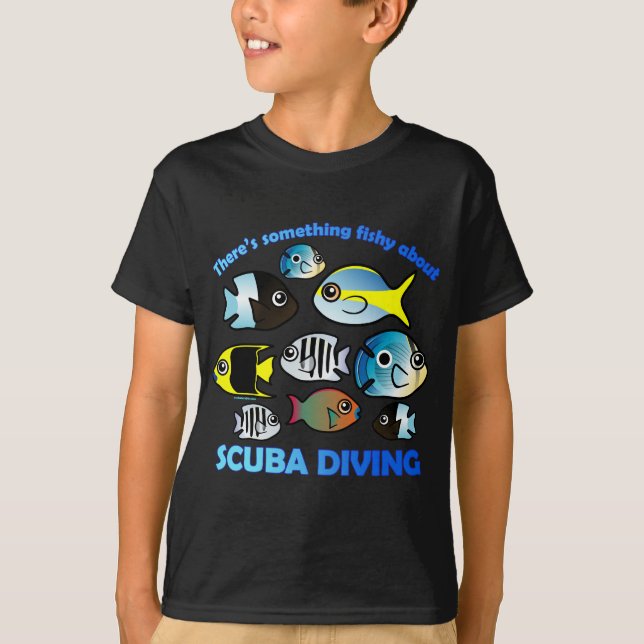 Etwas Fischen über Scuba T-Shirt (Vorderseite)