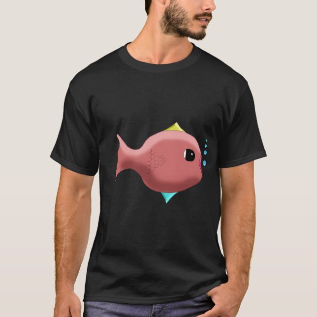 Etwas Fisches transparenter Hintergrund T-Shirt (Vorderseite)