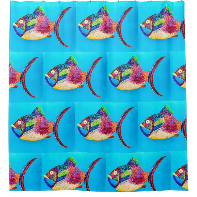 Etwas Fishers Shower Vorhang und Liner (Vorderseite)