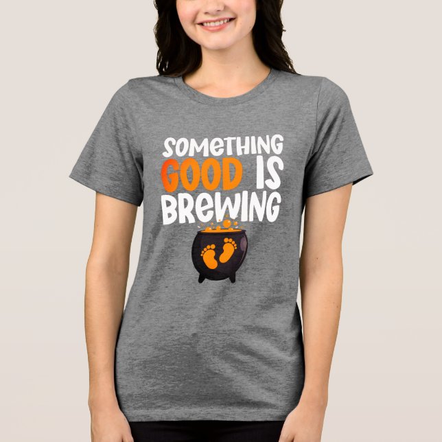 Etwas Gutes ist das Brechen der Halloween-Baby-Mam Tri-Blend Shirt (Vorderseite)