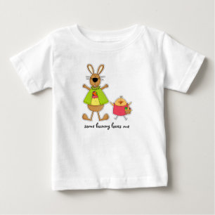 Etwas Häschen-Lieben ich. Ostern-Baby-T - Shirts