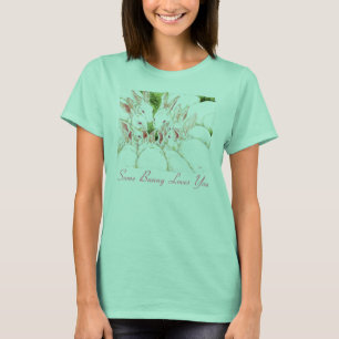 Etwas Häschen-Lieben Sie - weißes Kaninchen-Shirt T-Shirt