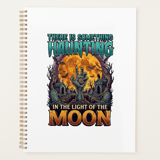 Etwas Heimsuchender Mond Halloween Zombie Hand Gra Planer (Vorderseite)