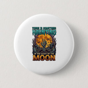 Etwas Heimsuchendes Mond Halloween Zombie Hand Gra Button