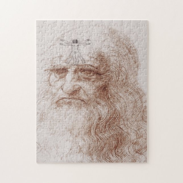 Etwas in meinem Kopf, Leonardo da Vincis Portrait Puzzle (Vertikal)