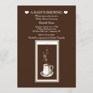 Etwas ist Brewing Tee(oder Coffee)Party Einladung