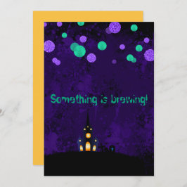 Etwas ist das Brechen von Halloween-Party Einladun Einladung