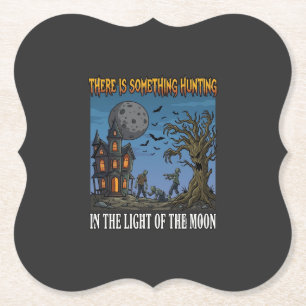 Etwas Jagdlicht Mond Halloween Heißer Zombie Untersetzer