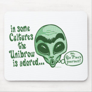 Etwas Kulturen verehren Unibrow Mousepad