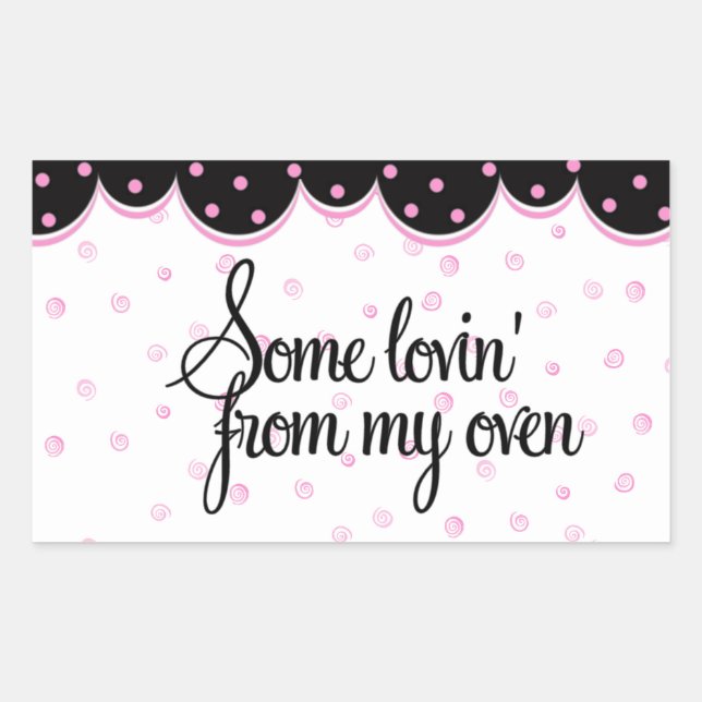 etwas Liebe von meinen Oven Stickers (Vorderseite)
