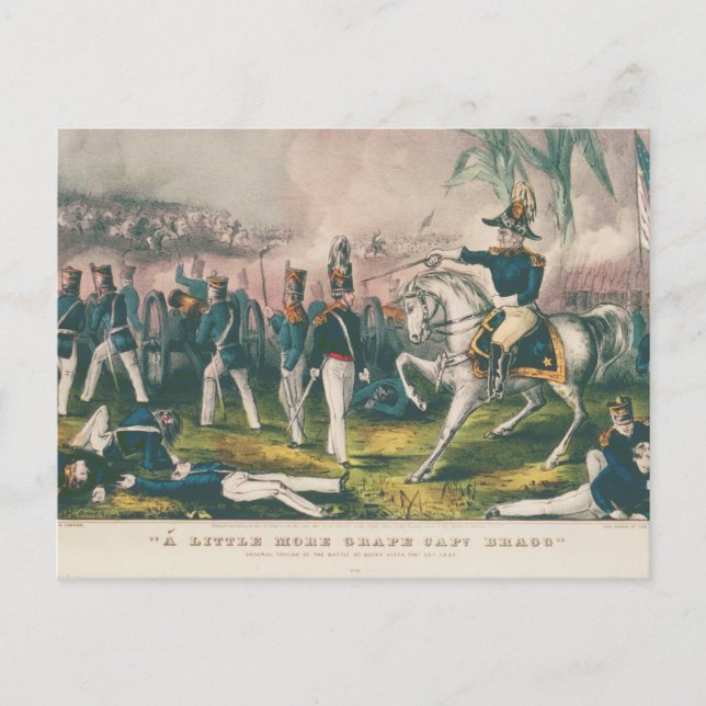Etwas mehr Weinmann Bragg Mexikanischer Krieg Postkarte (Vorderseite)