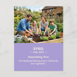 Etwas Neues April-Erinnerungsfoto-Postkarte Postkarte