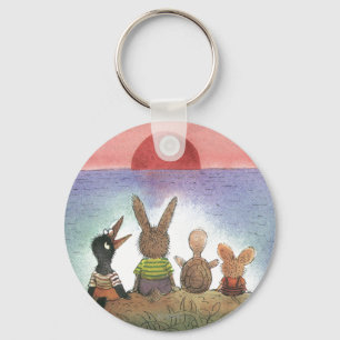 Etwas rot schlüsselanhänger