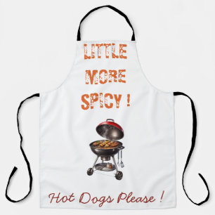 Etwas schärzere BBQ-Grill-Schürze mit Hot-Dog-Desi Schürze