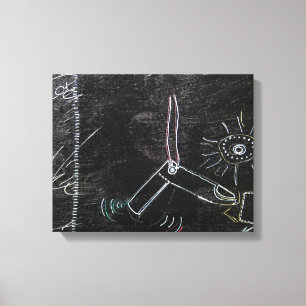 Etwas Seltsames an dieser schwarzen Leinwand 1