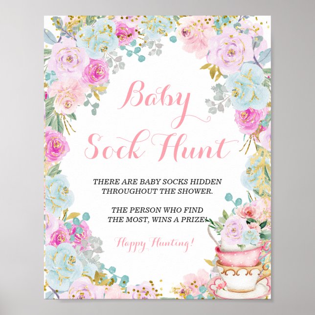 Etwas Süßes ist Party Baby Sock Hunt zu züchten Poster (Vorne)