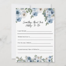 Etwas über die Hubby Brautparty Game Card