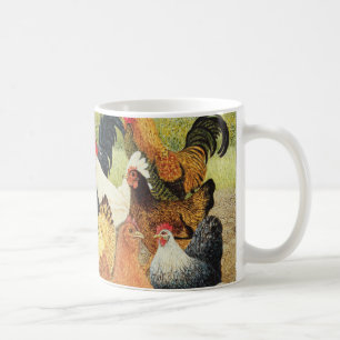 Etwas, ungefähr zu krähen kaffeetasse