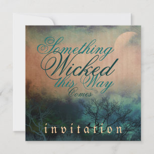 Etwas Unheilvolles Halloween Gothic Hochzeit Einladung