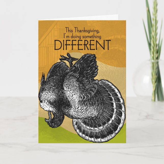 Etwas unterschiedlich für Erntedank Feiertagskarte (Vorderseite)