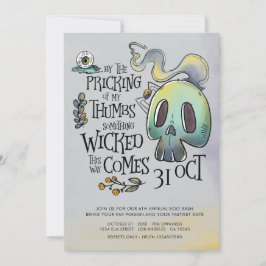 Etwas Wackeliges Halloween-Party Einladung