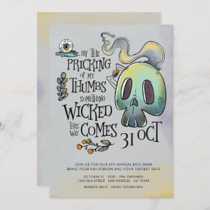 Etwas Wackeliges Halloween-Party Einladung