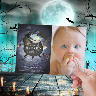 Etwas Wicked Brewing Halloween NT 1. Geburtstag Einladung