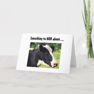 "ETWAS ZU MOO ÜBER" DEINEN GEBURTSTAG KARTE