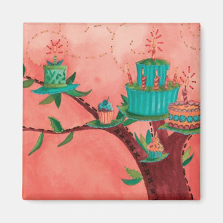 Etwas zum Cherish "Birthday Tree Cakes" Magnet