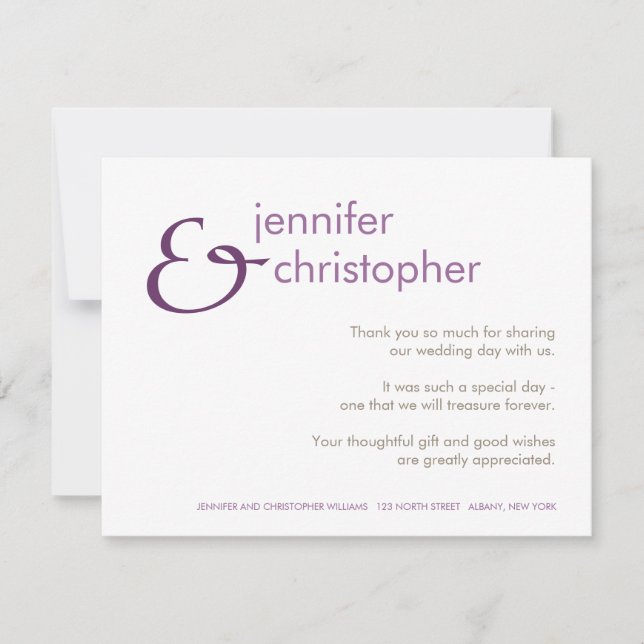 Etzeichen:: Danke zu kardieren (Vorderseite)