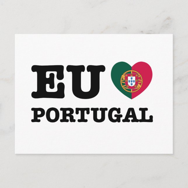 EU Amo Portugal Postkarte (Vorderseite)