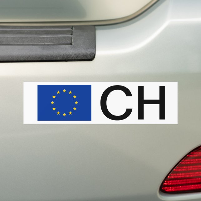EU-Autoaufkleber mit Ländercode Autoaufkleber (Auf Auto)