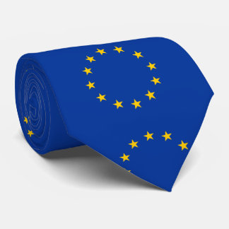 EU - Bleiben - europäische Gewerkschafts-Flagge Krawatte