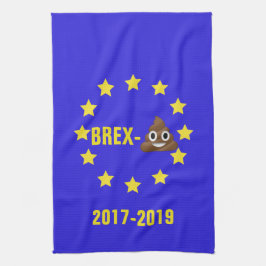 EU Brex-💩2017-2019 kennzeichnen/Brexit Tee-Tuch Geschirrtuch
