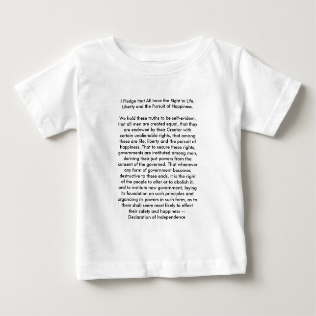 !! EU Erklärung der Unabhängigkeit Baby T-shirt (Vorderseite)