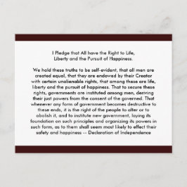 !! EU Erklärung der Unabhängigkeit Postkarte