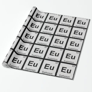 Eu - Euphonium-Musik Chemie Periodensystem Geschenkpapier