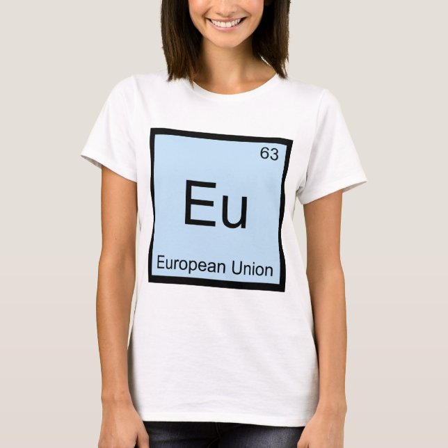 EU - Europäisches T-Shirt für die Chemie der Gewer (Vorderseite)