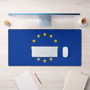 EU-Flagge individuelles Desktop-Mat Schreibtischunterlage