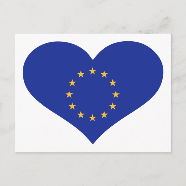 EU-Flagge Postkarte (Vorderseite)