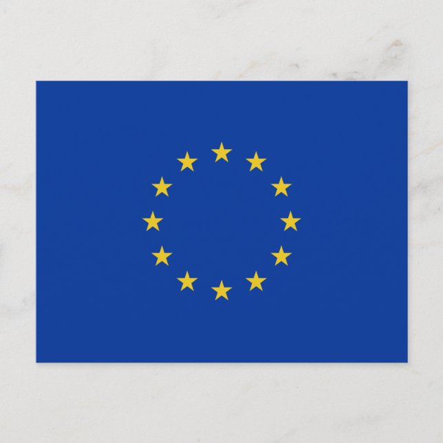 EU-Flagge Postkarte (Vorderseite)