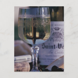 EU, Frankreich, Chablis, lokaler Wein Postkarte