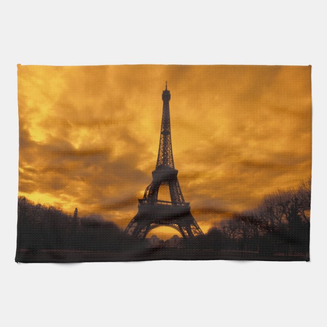EU, Frankreich, Paris. Eiffelturm. Handtuch (Horizontal)